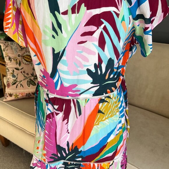 Marie Oliver 100% Silk Frida Flutter Sleeve Dress – Size Medium - Picture 9 of 11